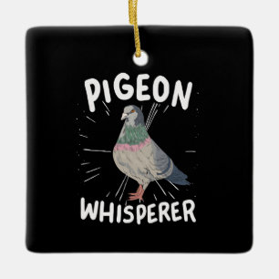 duiven - duivenduivel keramisch ornament