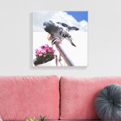 Duiven en bloemen canvas afdruk (Insitu (Woonkamer))