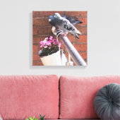 Duiven en bloemen canvas afdruk (Insitu (Woonkamer))