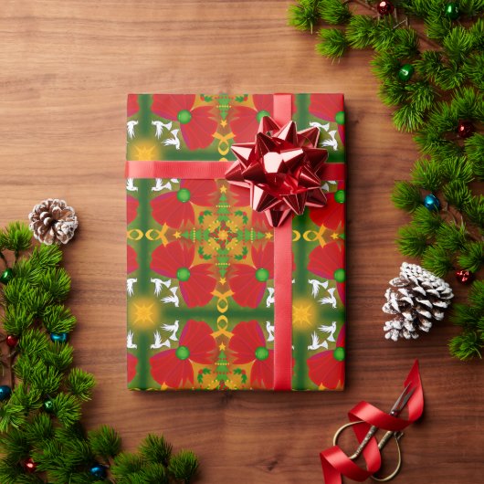 Duiven en kerstbogen cadeaupapier (Feestdagen Geschenken)