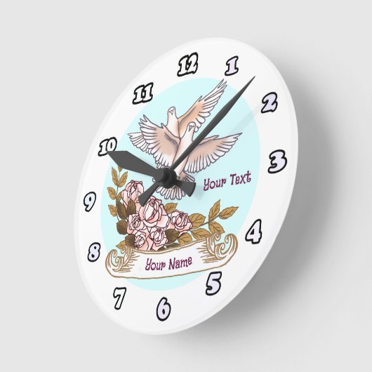 Duiven en Rozen klok (Hoek)