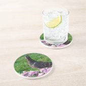 duiven en tandvlees zandsteen onderzetter (Zijkant)