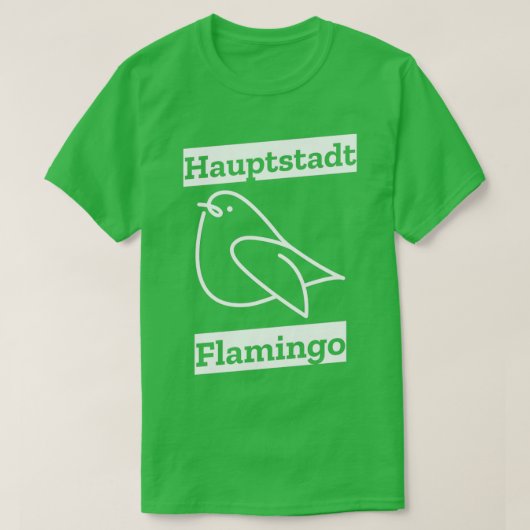 Duiven flamingo 1 t-shirt (Design voorkant)