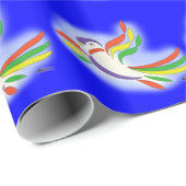 Duiven gestyliseerde vogel cadeaupapier (Rol Hoek)