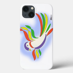 Duiven gestyliseerde vogel iPhone 13 hoesje