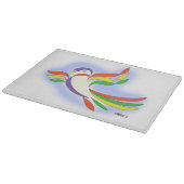 Duiven gestyliseerde vogel snijplank (Hoek)