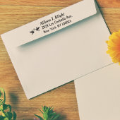 Duiven + hartadresstempel, retourbriefstempel rubberstempel