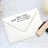 Duiven + hartadresstempel, retourbriefstempel rubberstempel