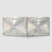 Duiven, harten & lint - Pearl White/Silver Gastenboek (Volledig)