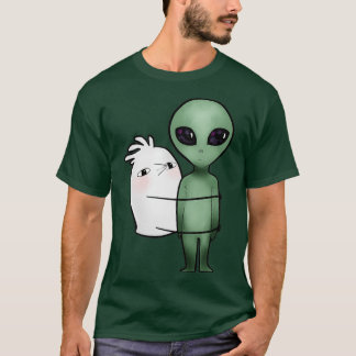 Duiven houden van aliens t-shirt