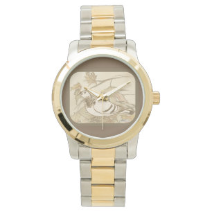 Duiven in de Bossen Horloge