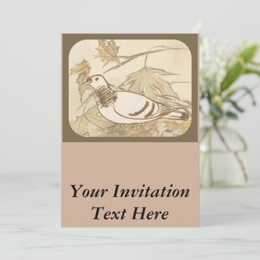 Duiven in de Bossen Kaart (Staand voorkant)