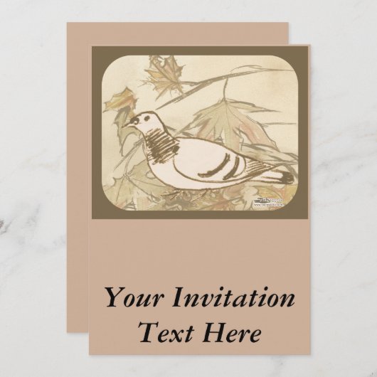 Duiven in de Bossen Kaart (Voorkant / Achterkant)