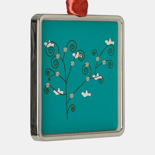 Duiven in een boom Ornament (Rechts)