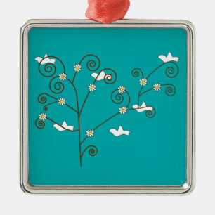 Duiven in een boom Ornament