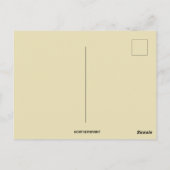 duiven in een paasmand met rode strik briefkaart (Achterkant)