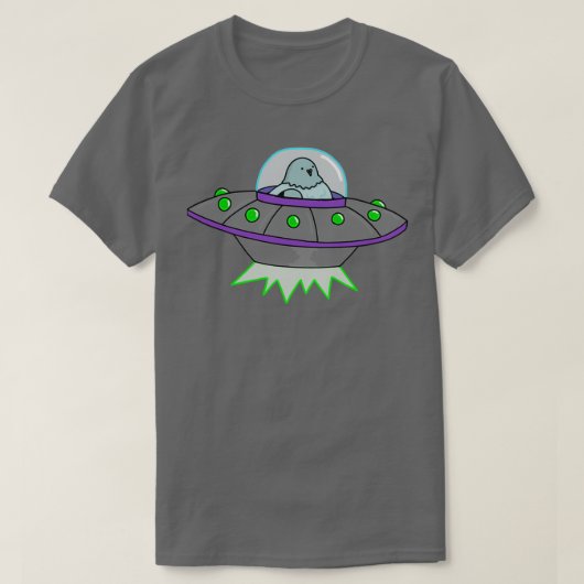 Duiven in een UFO 2 T-shirt (Design voorkant)