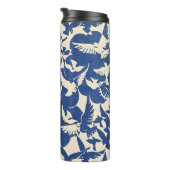 Duiven in wit en blauw thermosbeker (Geroteerd rechts)