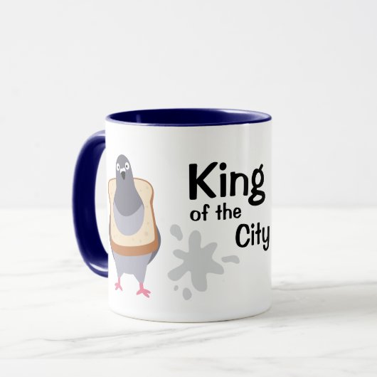 Duiven - Koning van de stad Mok (Voorkant links)