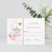 Duiven & Kooien - RSVP-reactiekaarten RSVP Kaartje (Staand voorkant)