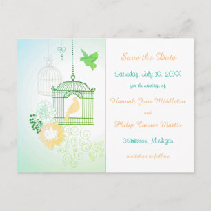 Duiven & Kooien - Save the Date Postkaart Aankondigingskaart