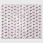 Duiven Kunstwerk Zwart & Wit Vogel Schets Cadeaupapier (Vlak)