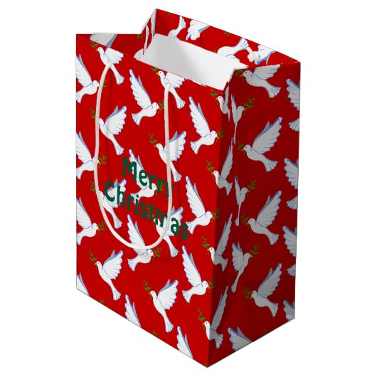 Duiven Medium Cadeauzakje (Achterkant Gekanteld)