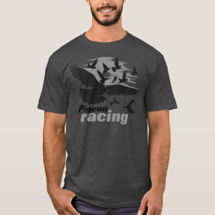 Duiven met klassieke vogelracers met hoge premie t-shirt