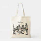 Duiven Ontwerp Tote Bag (Achterkant)