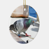 Duiven op een jacht keramisch ornament (Rechts)