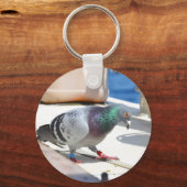 Duiven op een jacht sleutelhanger (Voorkant)