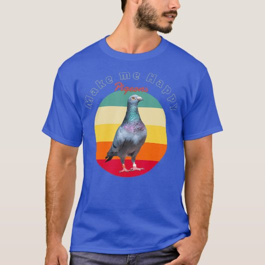 Duiven over een zonsondergang t-shirt (Voorkant)