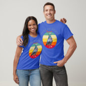 Duiven over een zonsondergang t-shirt (Unisex)