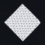 Duiven Pet Bandana<br><div class="desc">Dit ontwerp heeft een schattig grijs duivenpatroon.</div>