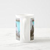 duiven porselein kop (Achterkant)