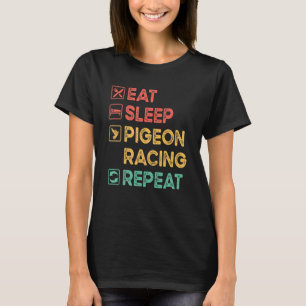 Duiven Racer Duivenfokker Vogel Racing Fokkerij T-shirt