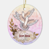 Duiven Rozen ornament (Links)