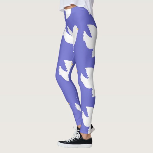 duiven schilderen kunst leggings (Links)