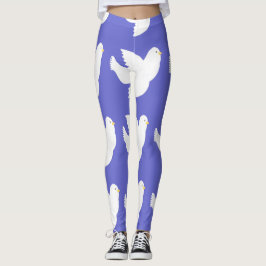 duiven schilderen kunst leggings