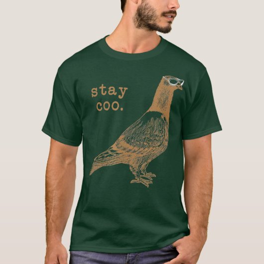 Duiven Shirt met zonnebril (Voorkant)