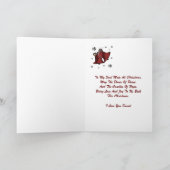 "Duiven van Vrede en Kaarsen van Hoop bij Kerstmis Feestdagen Kaart (Binnen)