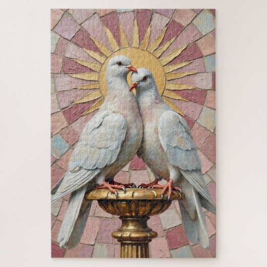 Duiven van Zuiverheid Renaissance Verzorging Legpuzzel (Verticaal)
