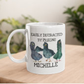 Duiven verstoord door vogellover koffiemok