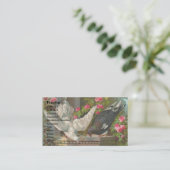  duiven visitekaartje (Staand voorkant)