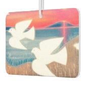 Duiven vliegen over het meer luchtverfrisser (Links)