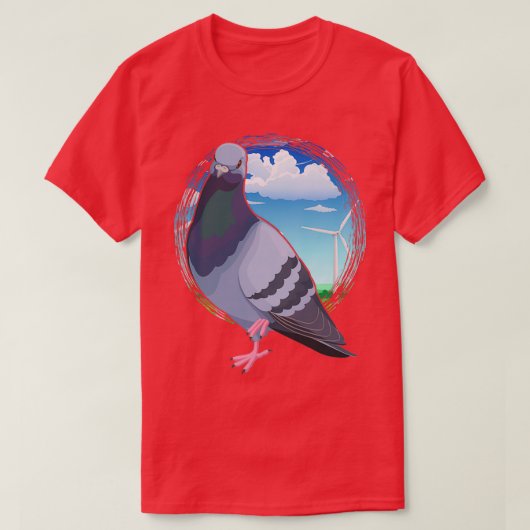Duiven Vogelvogels Natuur enthousiast T-shirt (Design voorkant)