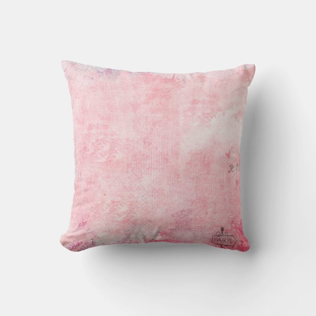  duiven voor eiffeltoren in Parijs Kussen (Voorkant)