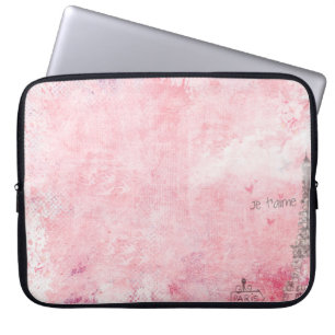  duiven voor eiffeltoren in Parijs Laptop Sleeve