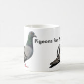 Duiven voor vrede koffiemok (Center)