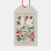 Duiven Vrede op aarde Kerstcadeau etiketten Cadeaulabel (Achterkant)